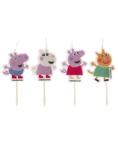 Dekora Kaarsen Peppa Pig -4st-