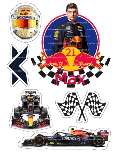 DIY Taarttopper Max Verstappen - 16cm 2