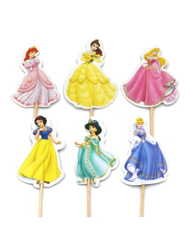 CakeDeco Cupcake Toppers Prinsessen - 24st
