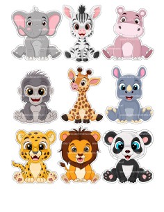 DIY Taarttopper Dierentuin Babydieren 2