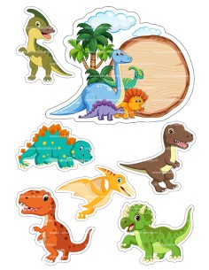 DIY Taarttopper Dino's - 16cm 2