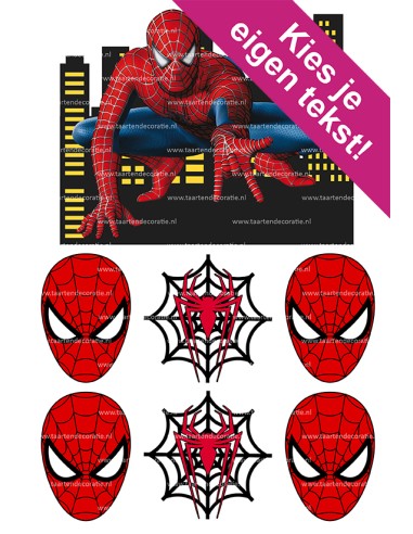 DIY Taarttopper Spiderman 2 - 16cm