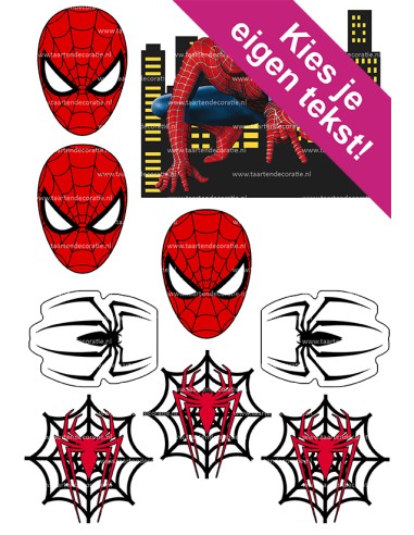 DIY Taarttopper Spiderman 2 - 13cm