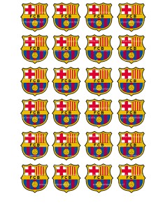 Eetbare Print Barcelona Mini Cupcakes - 4cm
