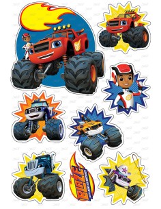 DIY Taarttopper Blaze en de Monstertrucks 1 - 13cm 2