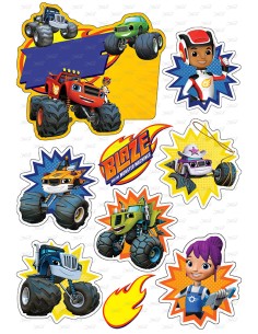 DIY Taarttopper Blaze en de Monstertrucks 2 - 13cm 2