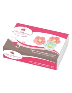 Cake Masters Suikerbloemen Blauw & Roze -25mm- 16st 2