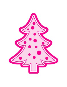 3D Uitsteker op Maat: Kerstboom met Stempel