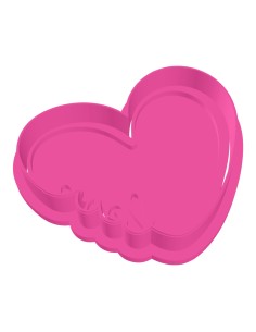 3D Uitsteker op Maat: Hart Love met Stempel 2