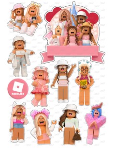 DIY Taarttopper Roblox Girls 1 - 13cm 2
