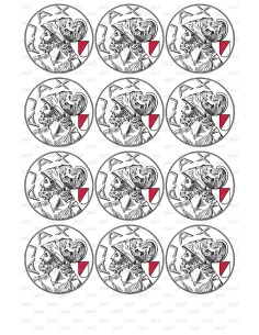 Eetbare Print Ajax Classic Cupcakes - 6cm