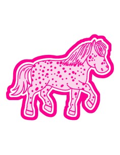 3D Uitsteker op Maat: Boerderij - Paard met Stempel