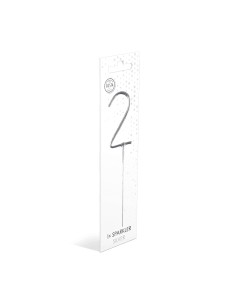 Feeststerretje Cijfer 2 - Zilver 2