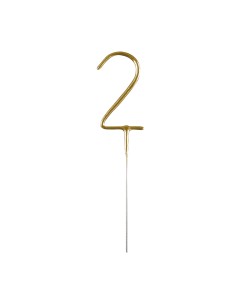 Feeststerretje Cijfer 2 - Goud