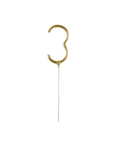 Feeststerretje Cijfer 3 - Goud