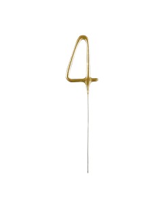 Feeststerretje Cijfer 4 - Goud