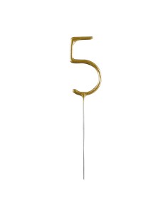 Feeststerretje Cijfer 5 - Goud