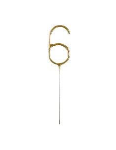 Feeststerretje Cijfer 6 - Goud