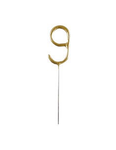 Feeststerretje Cijfer 9 - Goud