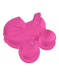 3D Uitsteker op Maat: Kinderwagen met Stempel 2
