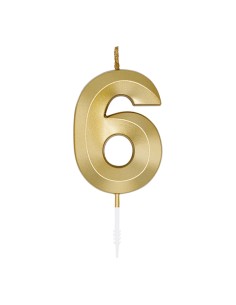 Glamour Kaars Goud - Nummer 6