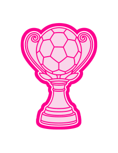 3D Uitsteker op Maat: Voetbal Trofee met Bal