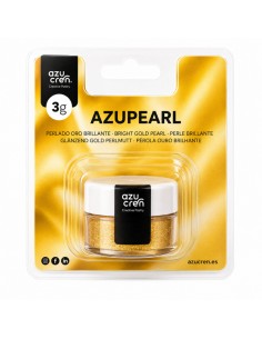 Azucren AzuPearl Eetbare Glanspoeder Helder Goud -3gr-