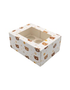 Simply Making Cupcake Doos 6 Baby Beertjes -2st-