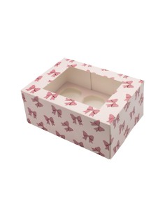 Simply Making Cupcake Doos 6 Pink Ribbon -2st-