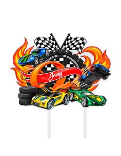 Full Colour Taarttopper op Maat: Hotwheels 1