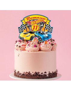 Full Colour Taarttopper op Maat: Hotwheels 3 2