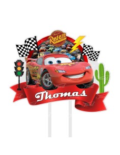 Full Colour Taarttopper op Maat: Cars 2