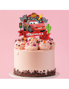Full Colour Taarttopper op Maat: Cars 2 2