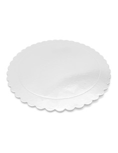 Cake Board Schulp Wit Rond 35cm -1st-