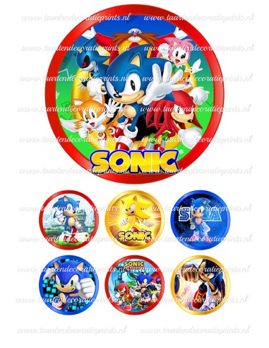 Eetbare Print Sonic 3 - 15cm