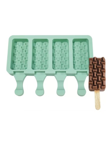 CakeDeco Cakesicle IJs Mould Stick -Groen- //