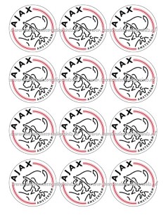 Eetbare Print Ajax Cupcakes - 6cm
