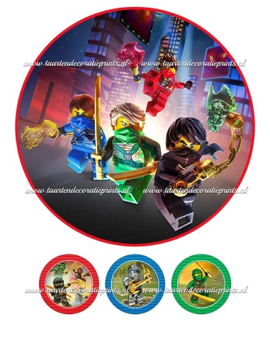 Eetbare Print Lego Ninjago 1 - 20cm