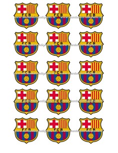 Eetbare Print Barcelona Cupcakes - 5cm