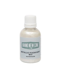 BrandNew Cake Eetbare Metallic Verf Wit -60ml-